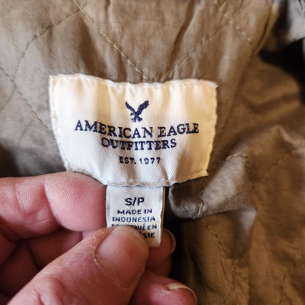 Vintage American Eagle Outfitters Camouflage Utility Jacket S/P Quilted Lining 1 - Picture 4 of 6